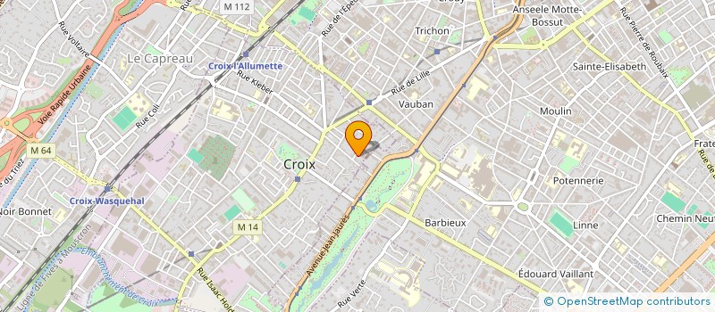 localisation de l'entreprise HCC à CROIX