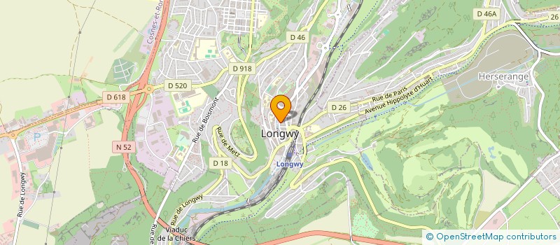 localisation de l'entreprise HCD à LONGWY