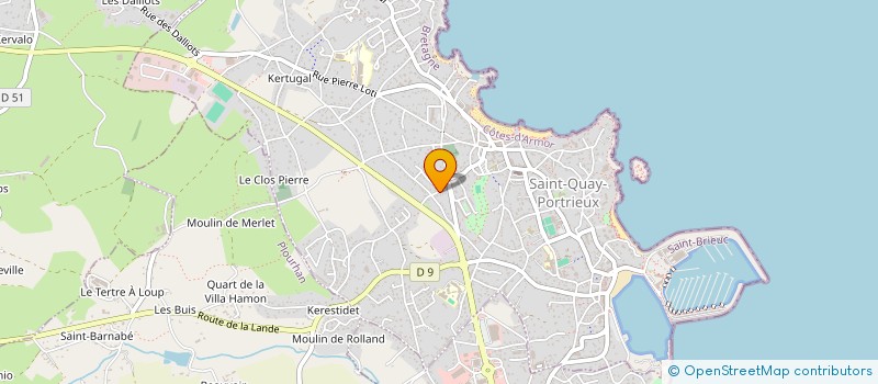 localisation de l'entreprise HCD  SAINT-QUAY-PORTRIEUX