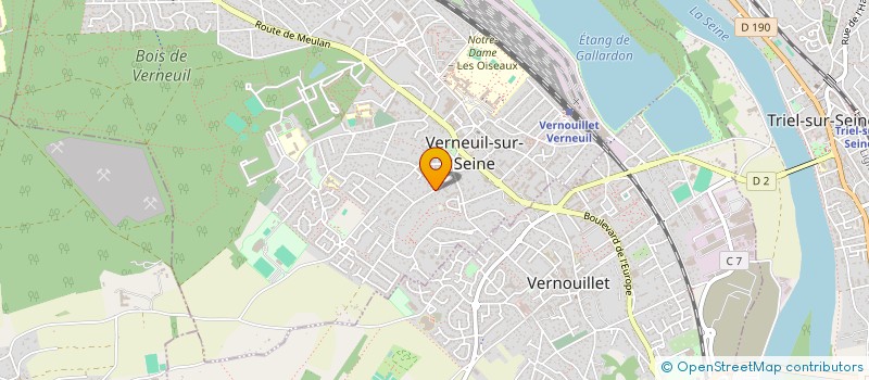 localisation de l'entreprise HCD IMMO  VERNEUIL-SUR-SEINE