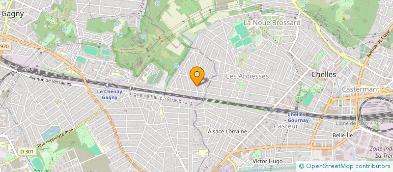 localisation de l'entreprise HCD INCENDIE  GAGNY