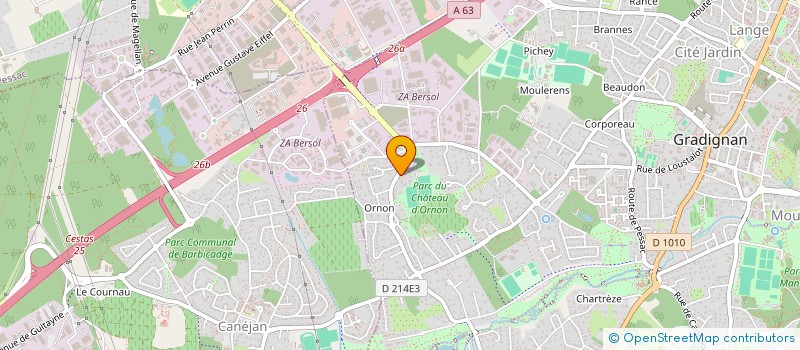 localisation de l'entreprise HCDF  GRADIGNAN