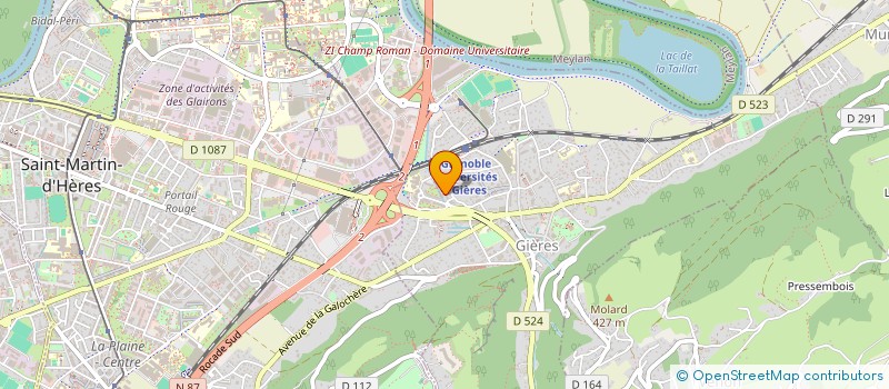 localisation de l'entreprise HCDV SCI  GIERES