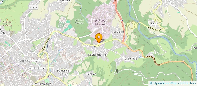 localisation de l'entreprise HCE à ANNECY