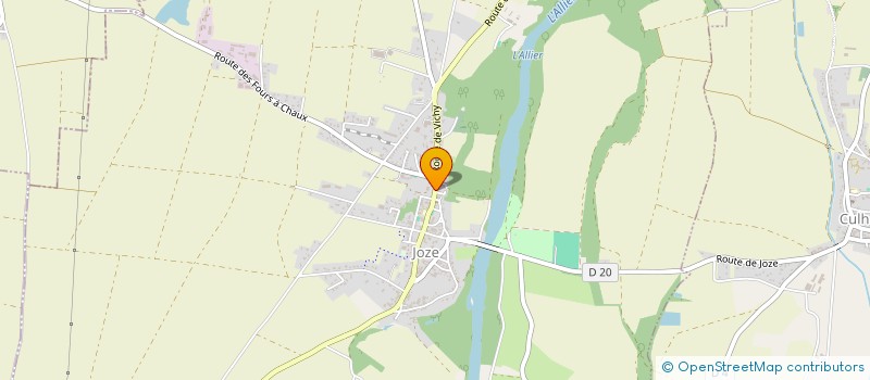 localisation de l'entreprise HCF  JOZE