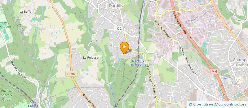 localisation de l'entreprise HCF  DARDILLY