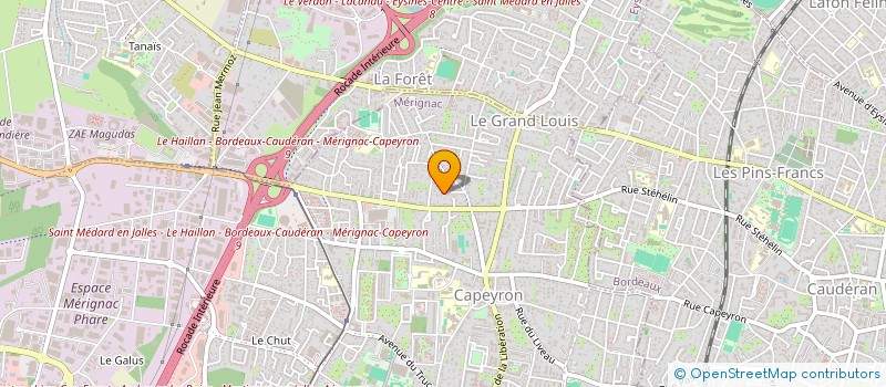 localisation de l'entreprise HCF PROCONNECT  MERIGNAC