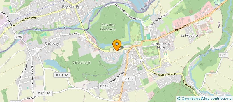 localisation de l'entreprise HCGL FORET à ANET