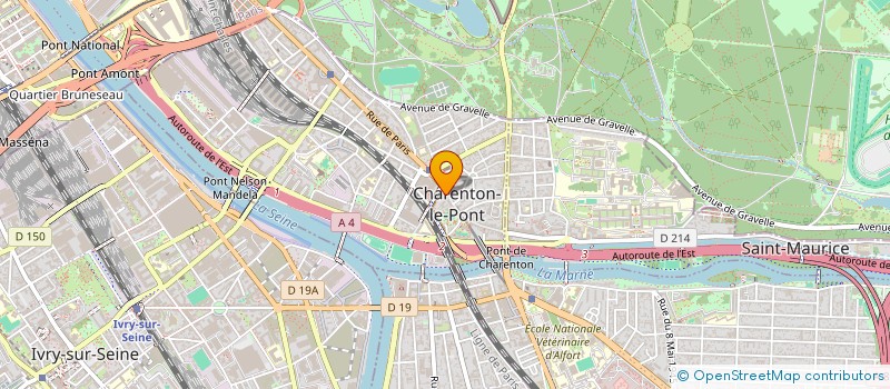localisation de l'entreprise HCH à CHARENTON-LE-PONT