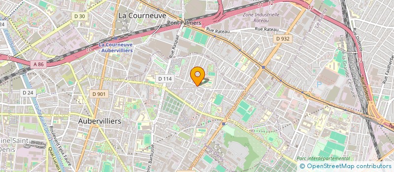 localisation de l'entreprise HCH à AUBERVILLIERS