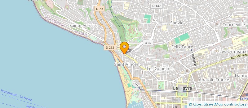 localisation de l'entreprise HCH IMMO  LE HAVRE