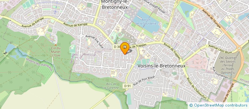 localisation de l'entreprise HCH SOFT à VOISINS-LE-BRETONNEUX