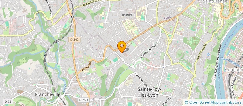 localisation de l'entreprise HCI CONSULTING à SAINTE-FOY-LES-LYON