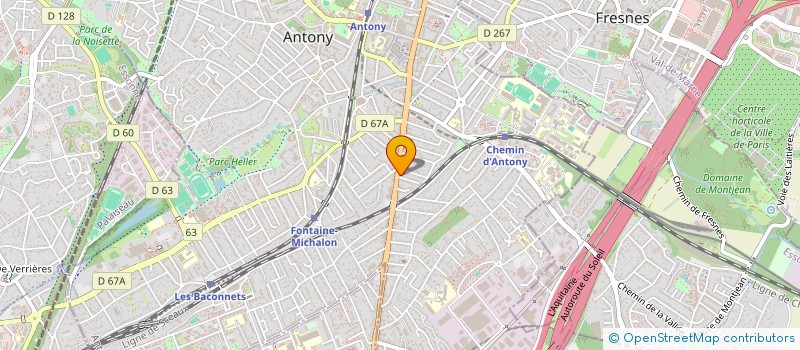 localisation de l'entreprise HCIS - HALIMI CONSEIL IMMOBILIER SOCIAL  ANTONY