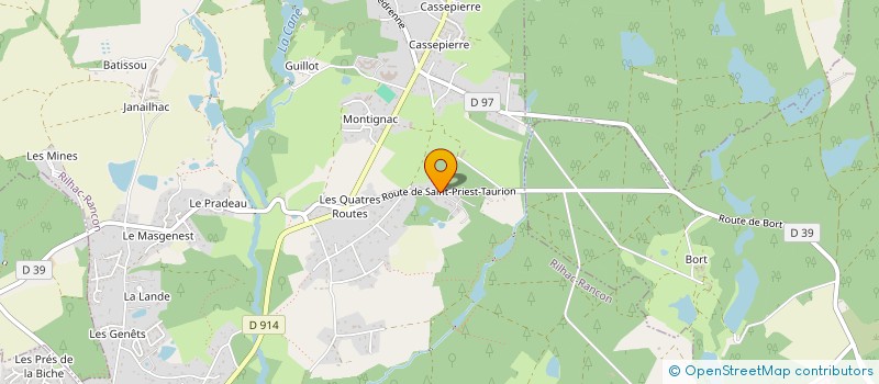 localisation de l'entreprise HCJV à RILHAC-RANCON