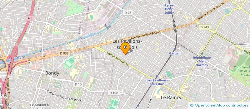 localisation de l'entreprise HCK DRIVE  LES PAVILLONS-SOUS-BOIS