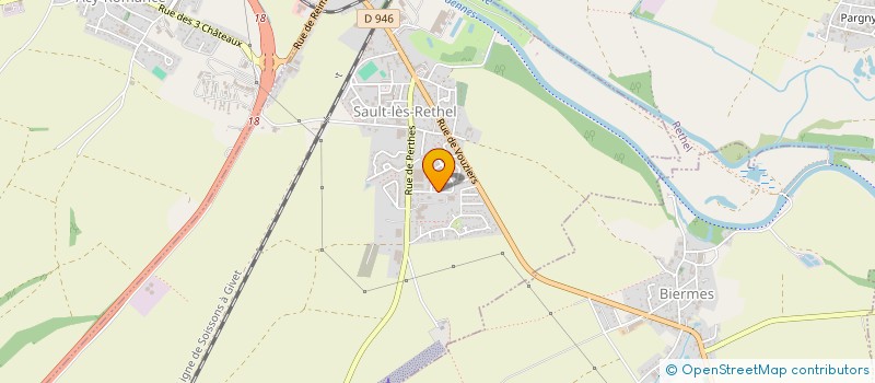 localisation de l'entreprise HCL CHARPENTE COUVERTURE  SAULT-LES-RETHEL