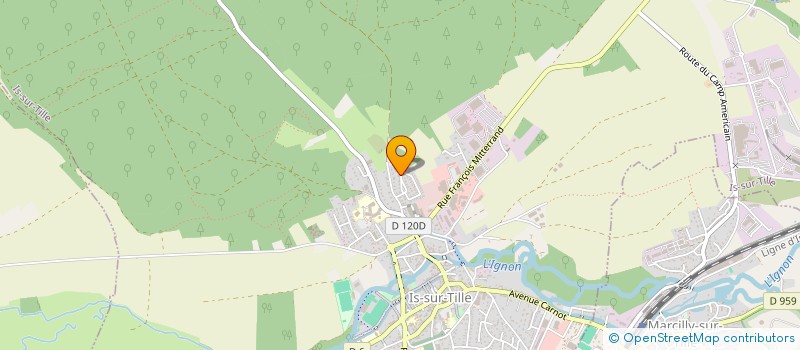 localisation de l'entreprise HCLA à IS-SUR-TILLE