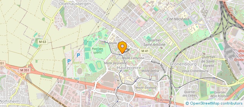 localisation de l'entreprise HCLI à STRASBOURG