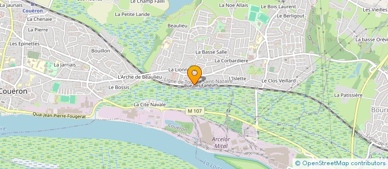 localisation de l'entreprise HCM à COUERON