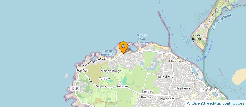 localisation de l'entreprise HCM CASTOUILLET 44  LE CROISIC