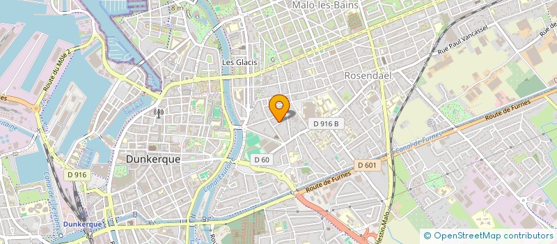 localisation de l'entreprise HCM FINANCE à DUNKERQUE