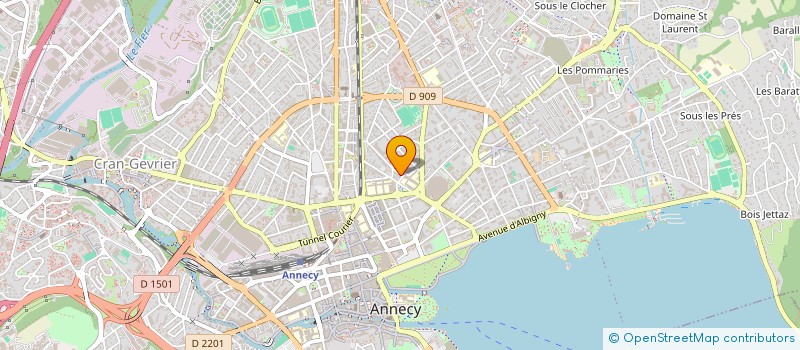 localisation de l'entreprise HCM INVESTISSEMENTS à ANNECY