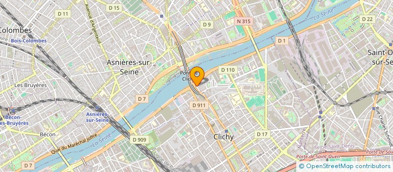 localisation de l'entreprise HCM TAXI à CLICHY