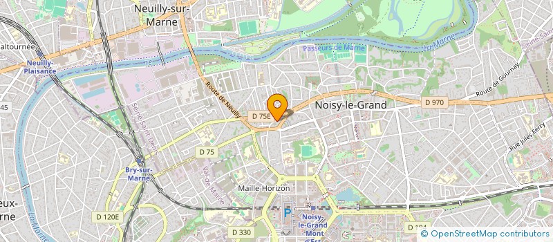 localisation de l'entreprise HCMF  NOISY-LE-GRAND