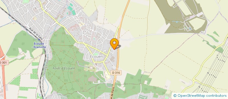 localisation de l'entreprise HCOMFP  ECOUEN