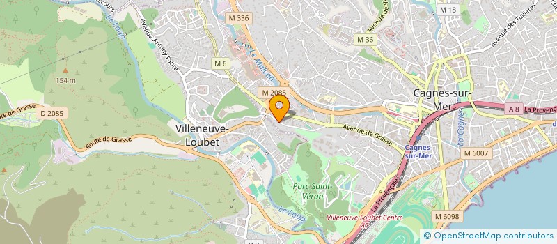 localisation de l'entreprise HCORP à CAGNES-SUR-MER