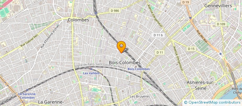 localisation de l'entreprise HCP CONSULTING à BOIS-COLOMBES