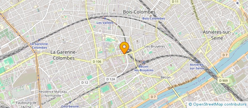 localisation de l'entreprise HCP- INSTITUT à BOIS-COLOMBES