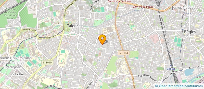 localisation de l'entreprise HCP INVEST  TALENCE