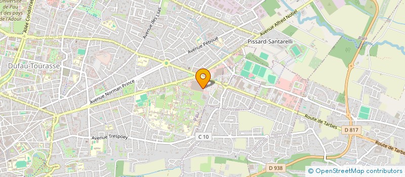localisation de l'entreprise HCP PARFUMS à PAU