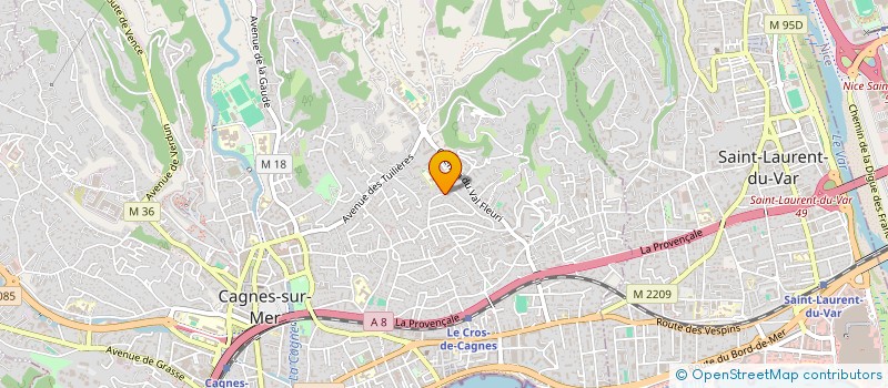 localisation de l'entreprise HCP-TECH  CAGNES-SUR-MER