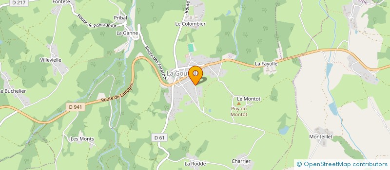 localisation de l'entreprise HCR  LA GOUTELLE