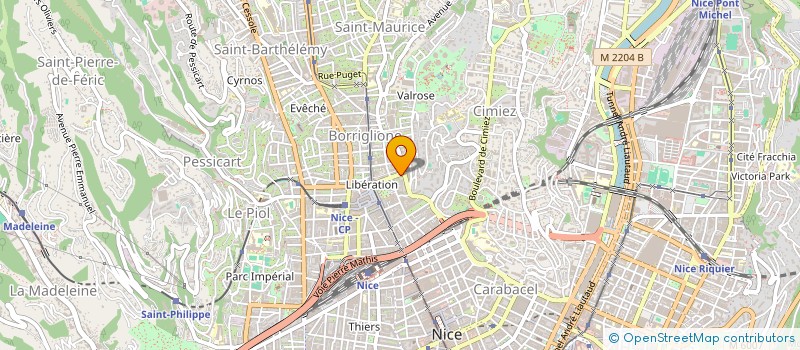localisation de l'entreprise HCR BATIMENT à NICE