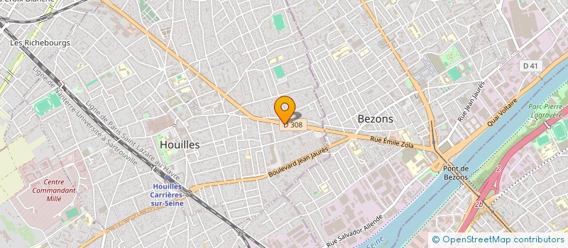 localisation de l'entreprise HCR BATIMENT CONSULTING à ANDRESY