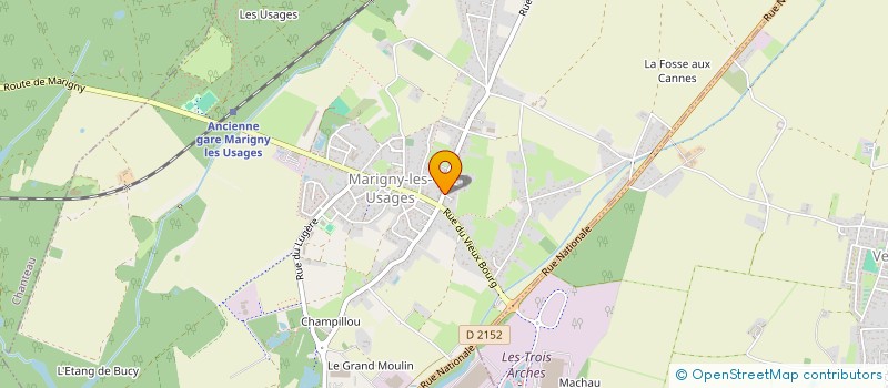 localisation de l'entreprise HCR CENTRE à MARIGNY-LES-USAGES