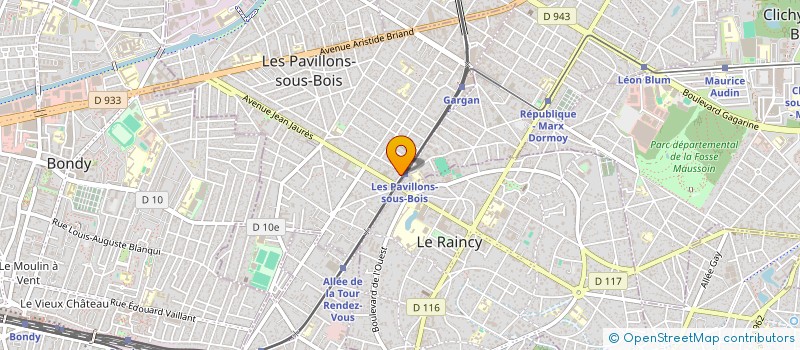 localisation de l'entreprise HCR PARIS SERVICES à LES PAVILLONS-SOUS-BOIS