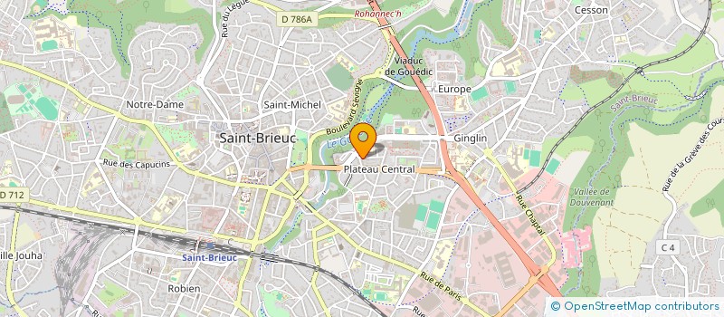 localisation de l'entreprise HCRJ à SAINT-BRIEUC