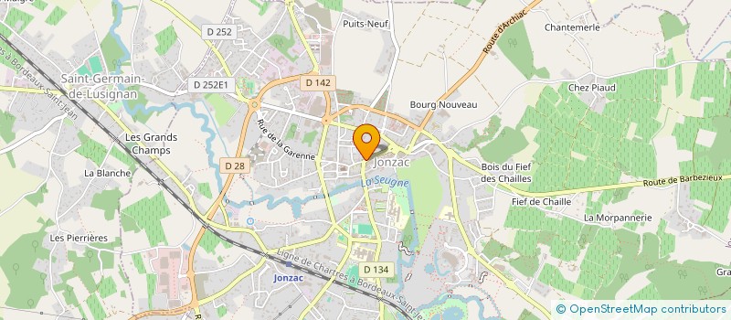 localisation de l'entreprise HCRJ  JONZAC