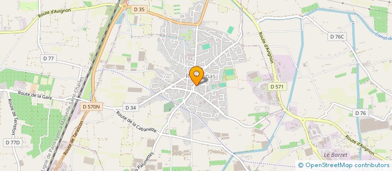 localisation de l'entreprise HCS  ROGNONAS