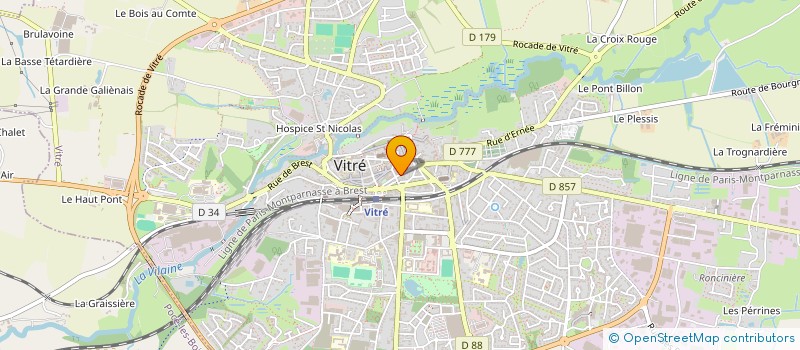 localisation de l'entreprise HCS VITRE à VITRE