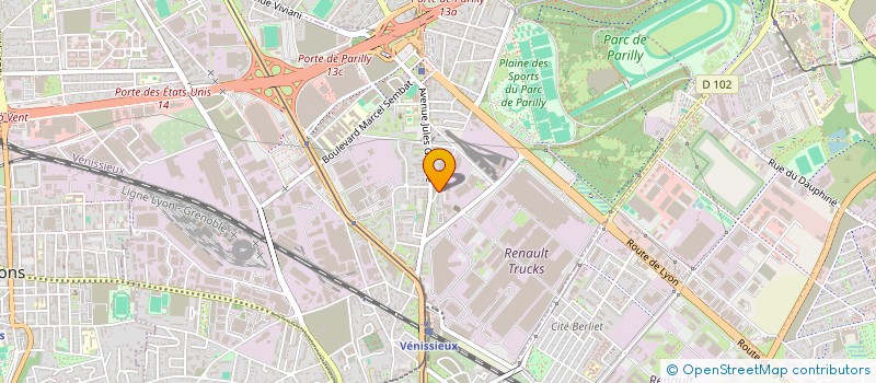 localisation de l'entreprise HCTP à VENISSIEUX