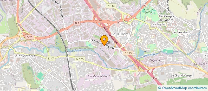 localisation de l'entreprise HCTP HOLDING à VITROLLES