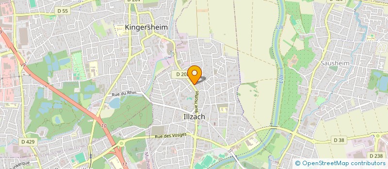 localisation de l'entreprise HCW INVEST  ILLZACH