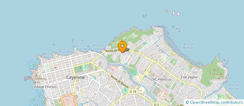 localisation de l'entreprise HCY IMMO  CAYENNE