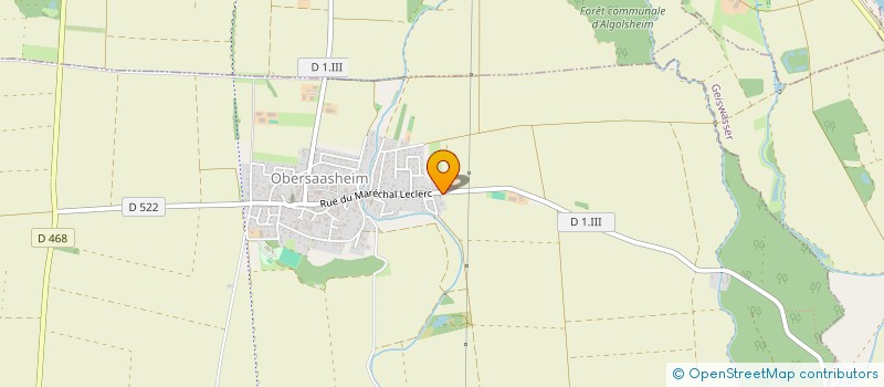 localisation de l'entreprise HCZ IMMO  OBERSAASHEIM